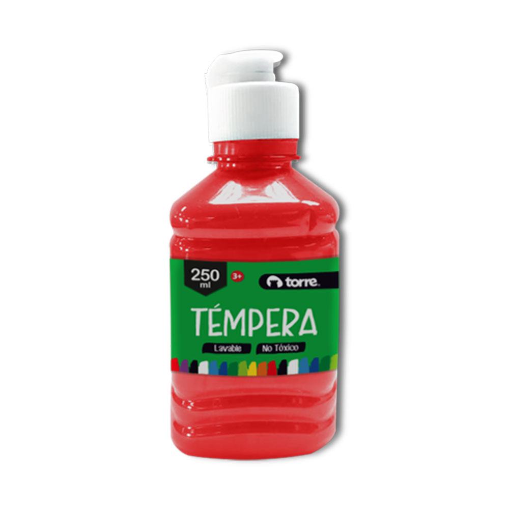 Foto Frasco de témpera 250ml Rojo
