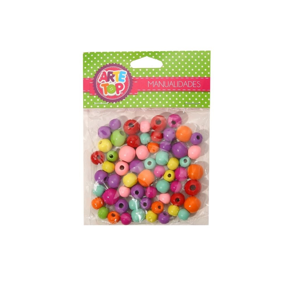 Foto Set cuentas de colores de madera