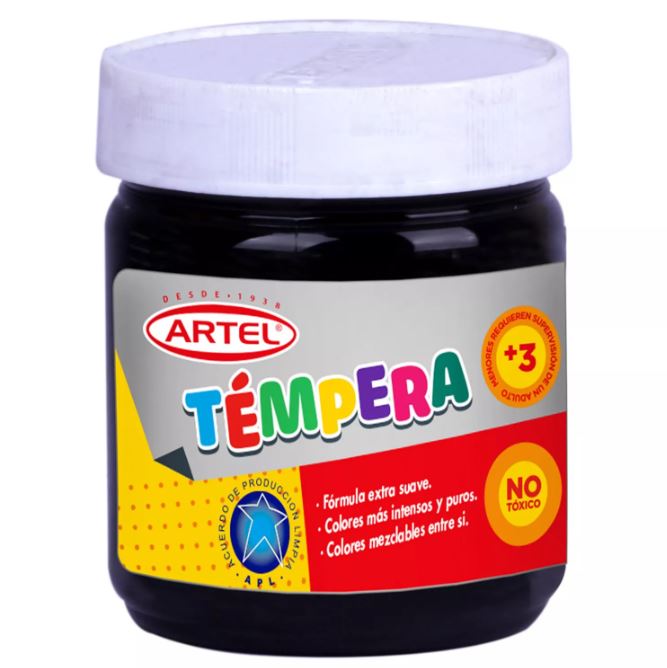 Foto Témpera 100cc negro
