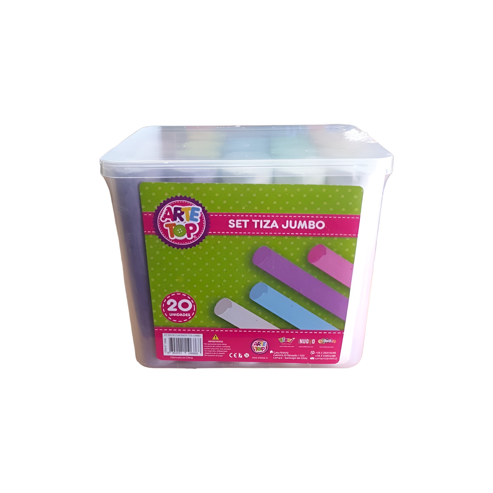 Foto Balde plástico 20 tizas jumbo