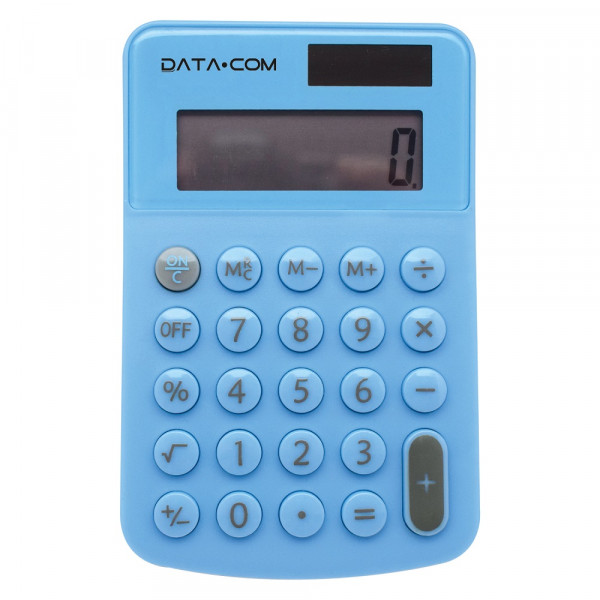 Foto Calculadora de bolsillo8 dígitos Azul Pastel
