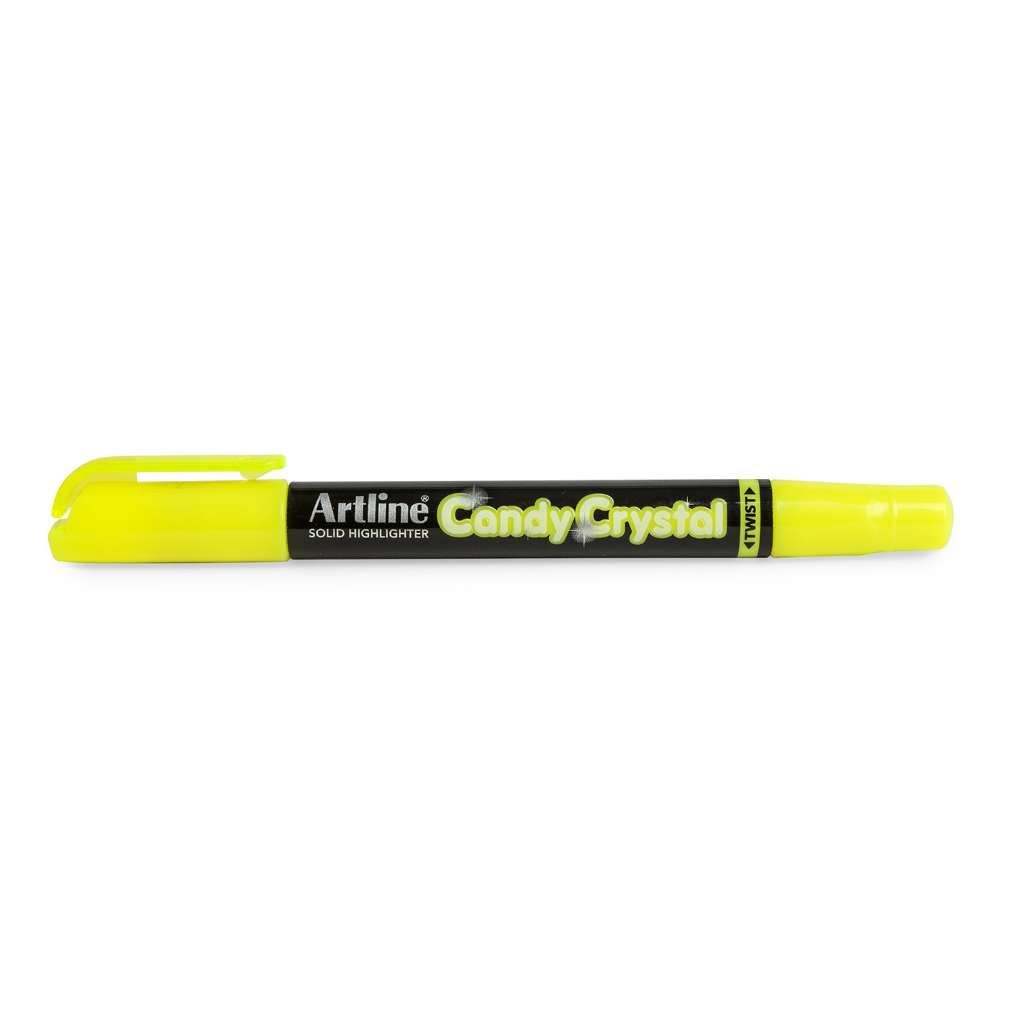 Foto Destacador sólido candy crystal amarillo