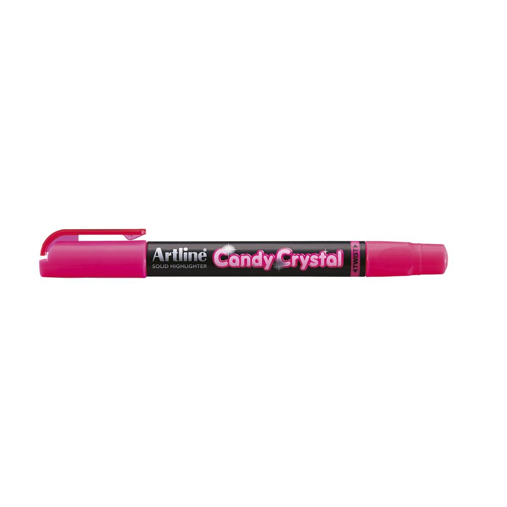 Foto Destacador sólido candy crystal rosado