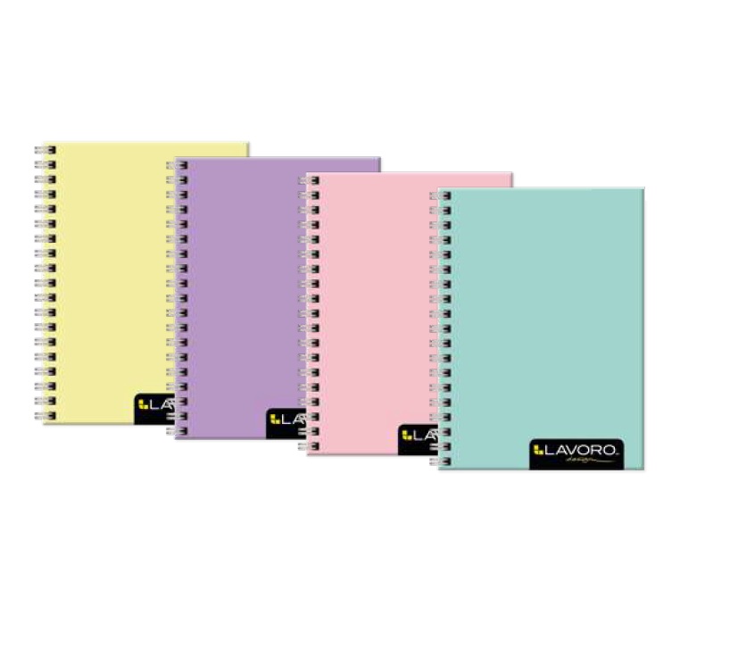 Foto Cuaderno mediano tapa dura Colores Pastel