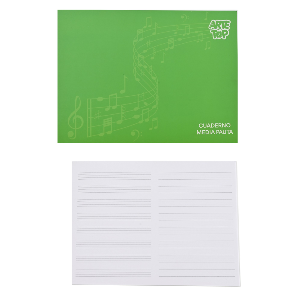 Foto Cuaderno escolar de música Media Pauta