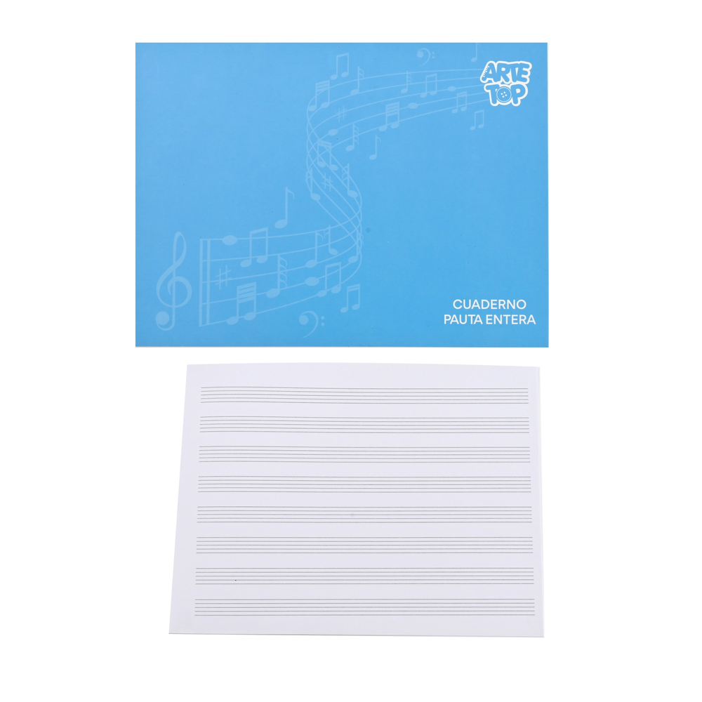 Foto Cuaderno escolar de música Pauta Entera