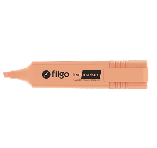 Foto Destacador plano Text Marker Naranjo Pastel