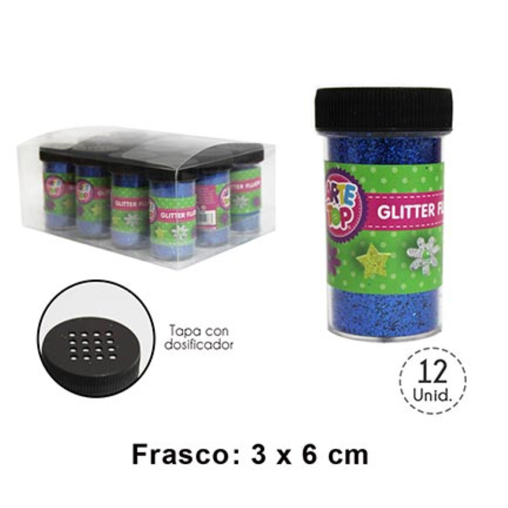 Foto Frasco Escarchilla Azul