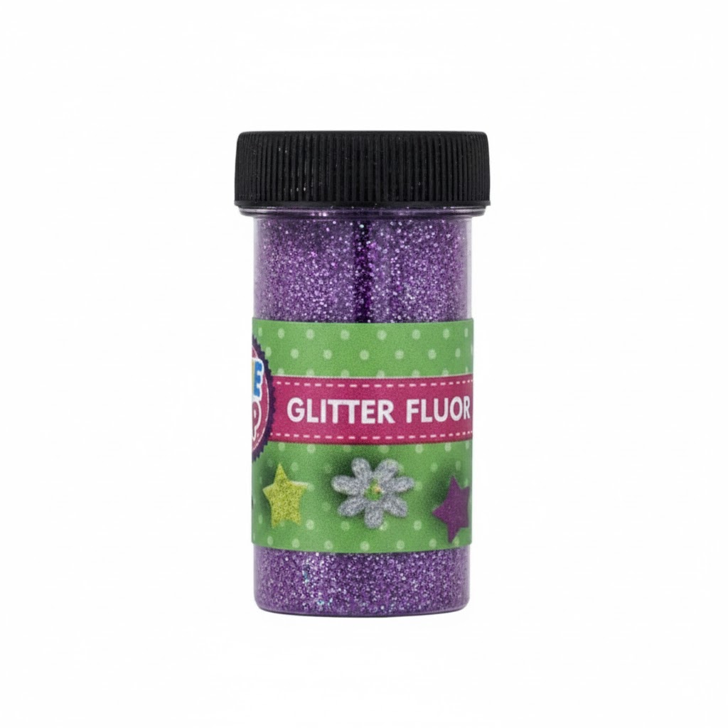 Foto Frasco Escarchilla Morado Fluor