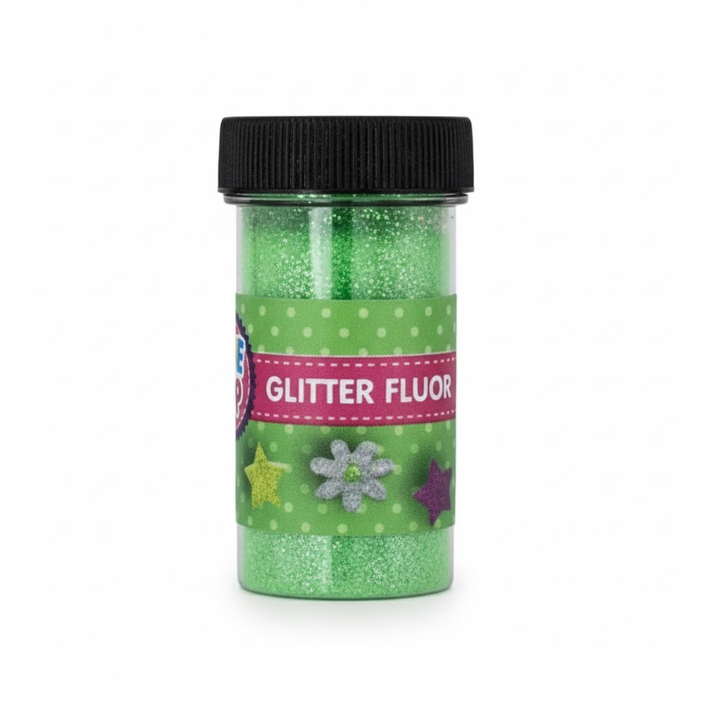 Foto Frasco Escarchilla Verde Fluor