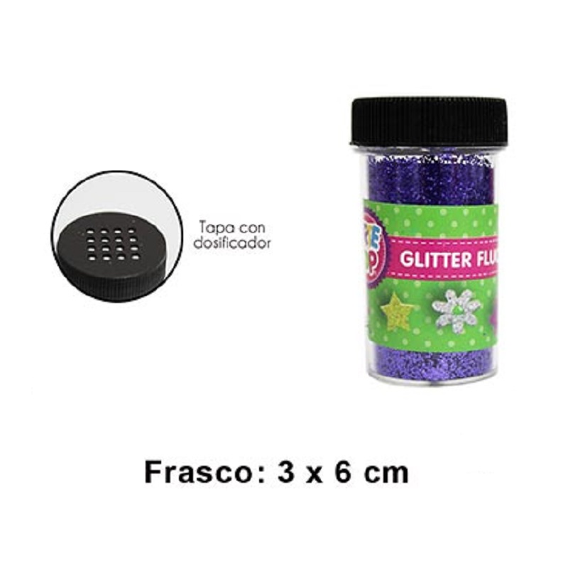 Foto Frasco Escarchilla Lila