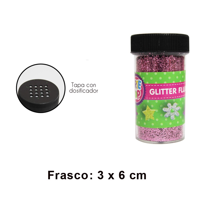 Foto Frasco Escarchilla Rosado