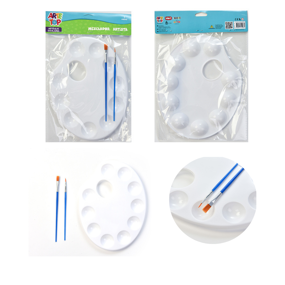 Foto Mezclador plástico 10 pocillos tipo artista