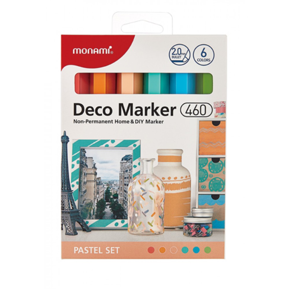 Foto Set 6 Marcadores para decorar colores Pastel 460