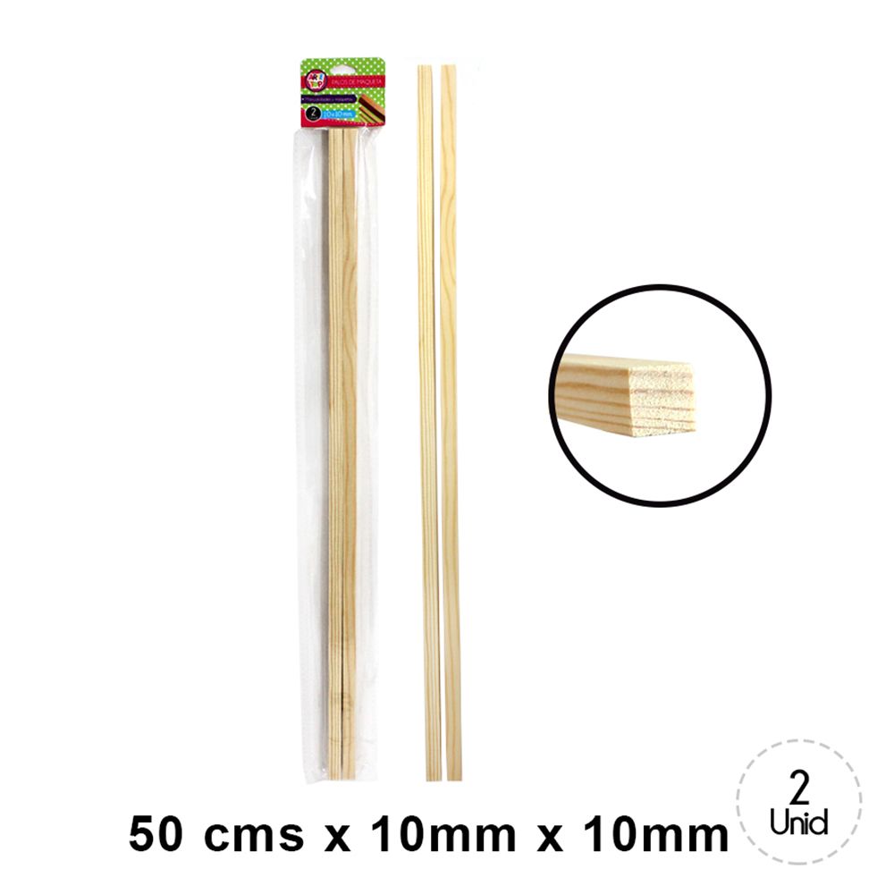 Foto Set Palos de maqueta 10x10 mm 2 unidades