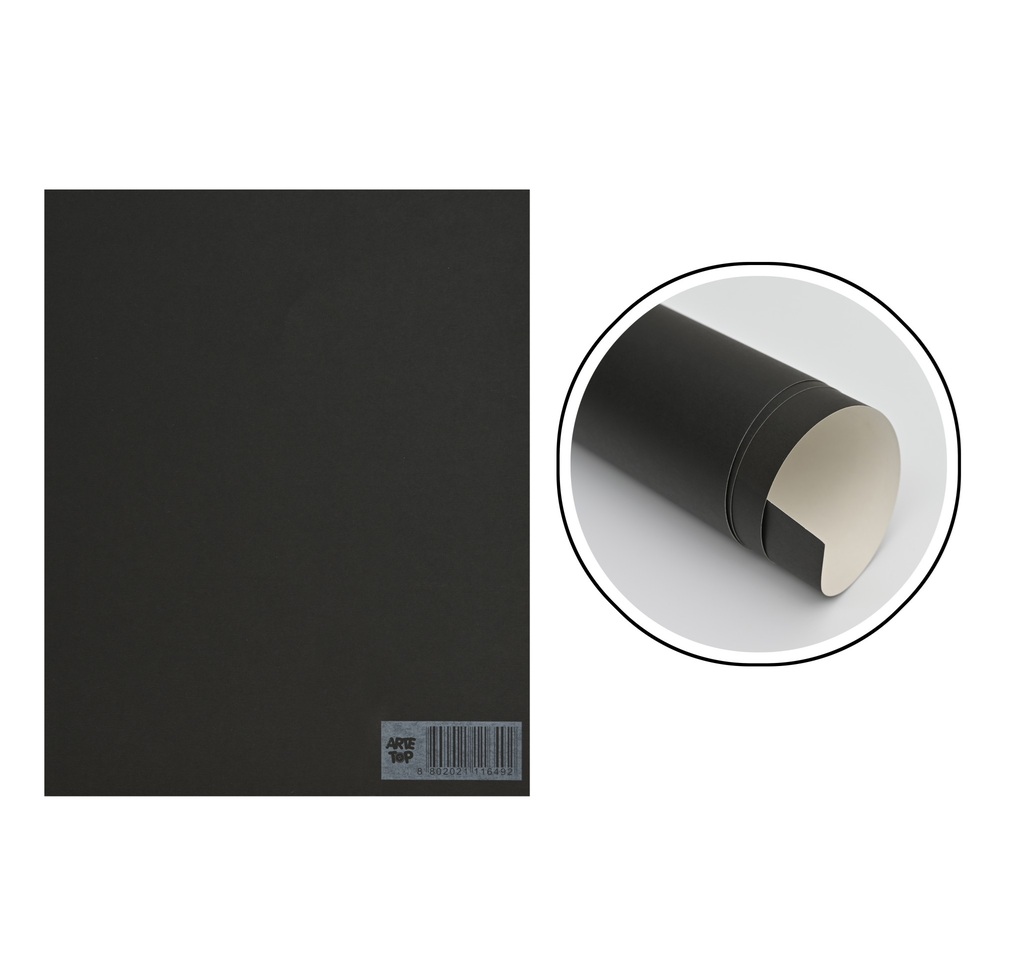 Foto Pliego cartulina negra 53x77cm