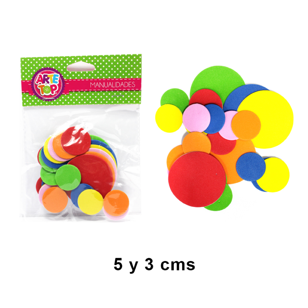 Foto Set de círculos de goma eva diferentes medidas