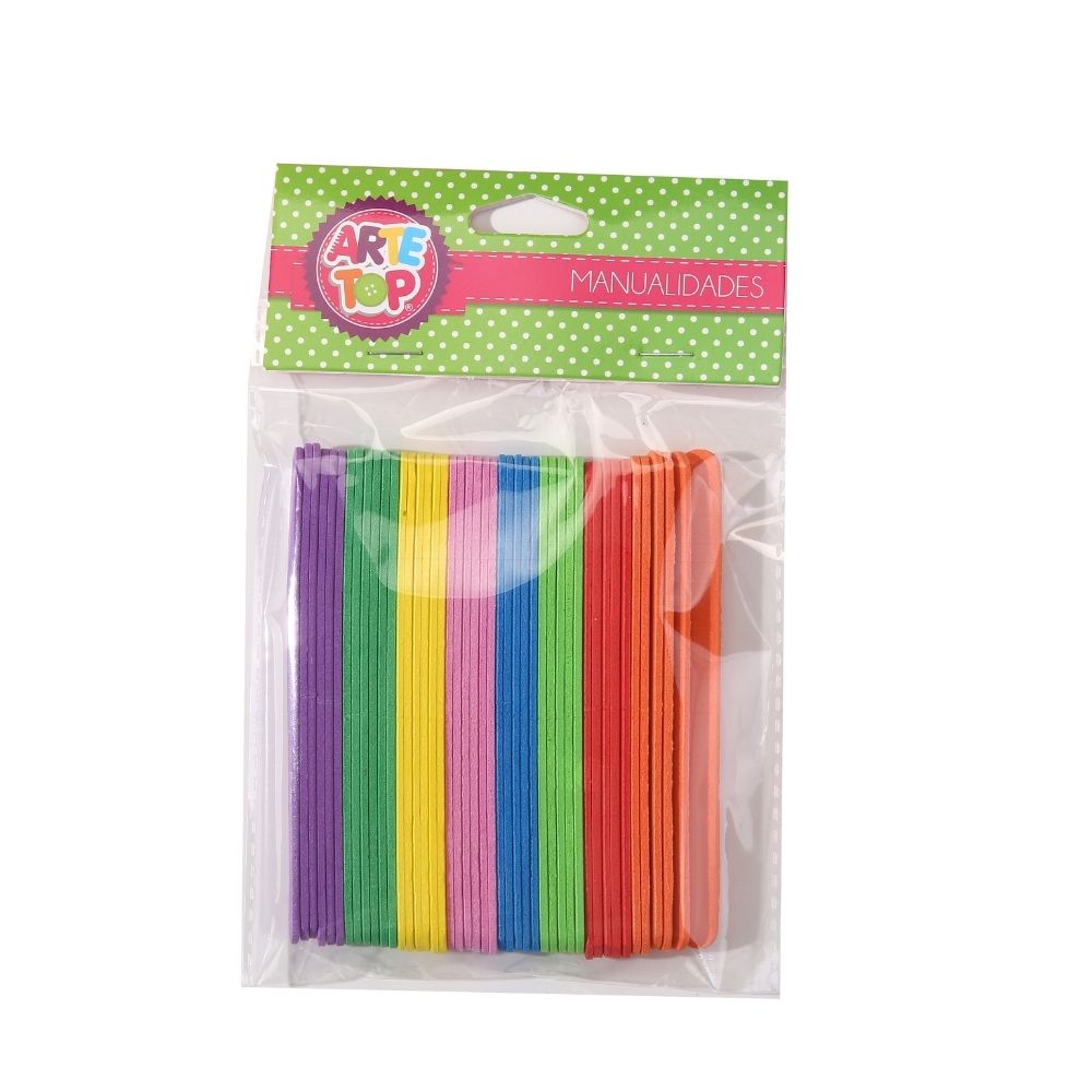 Foto Set 45 palitos de goma eva delgados colores