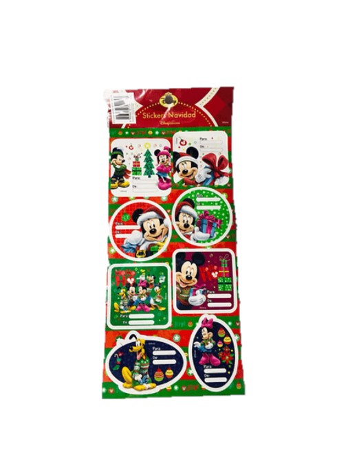 Foto Sticker adhesivos Paquetera diseño de navidad Disney