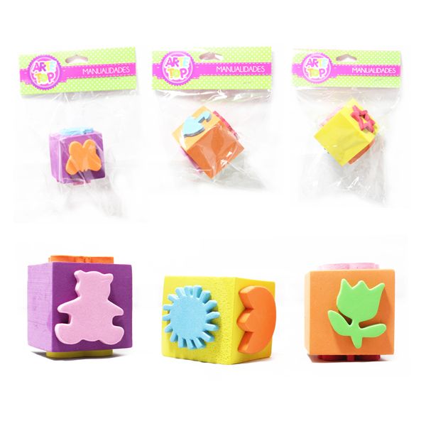 Foto Tampon de esponja tipo timbre para pintar