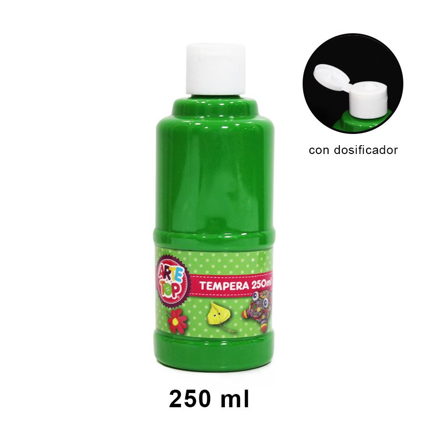 Foto Frasco témpera 250ml Verde Claro