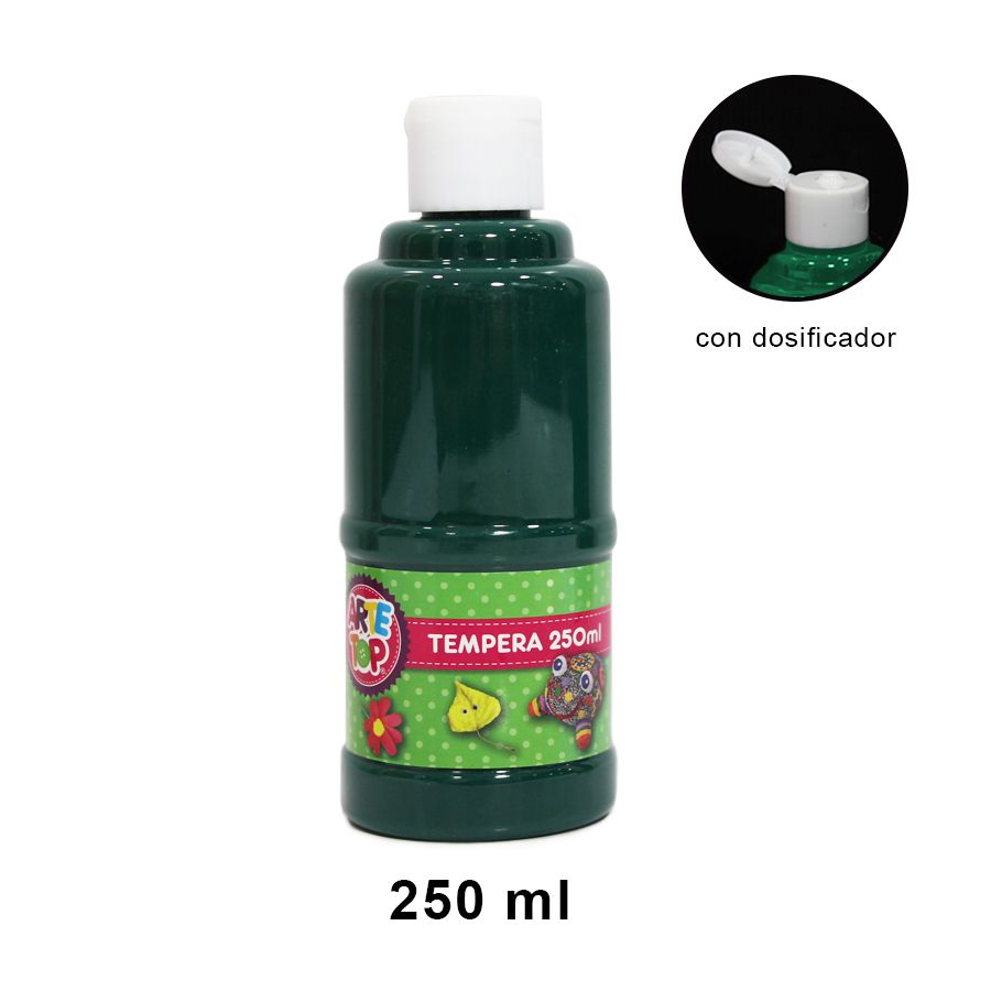 Foto Frasco témpera 250ml Verde
